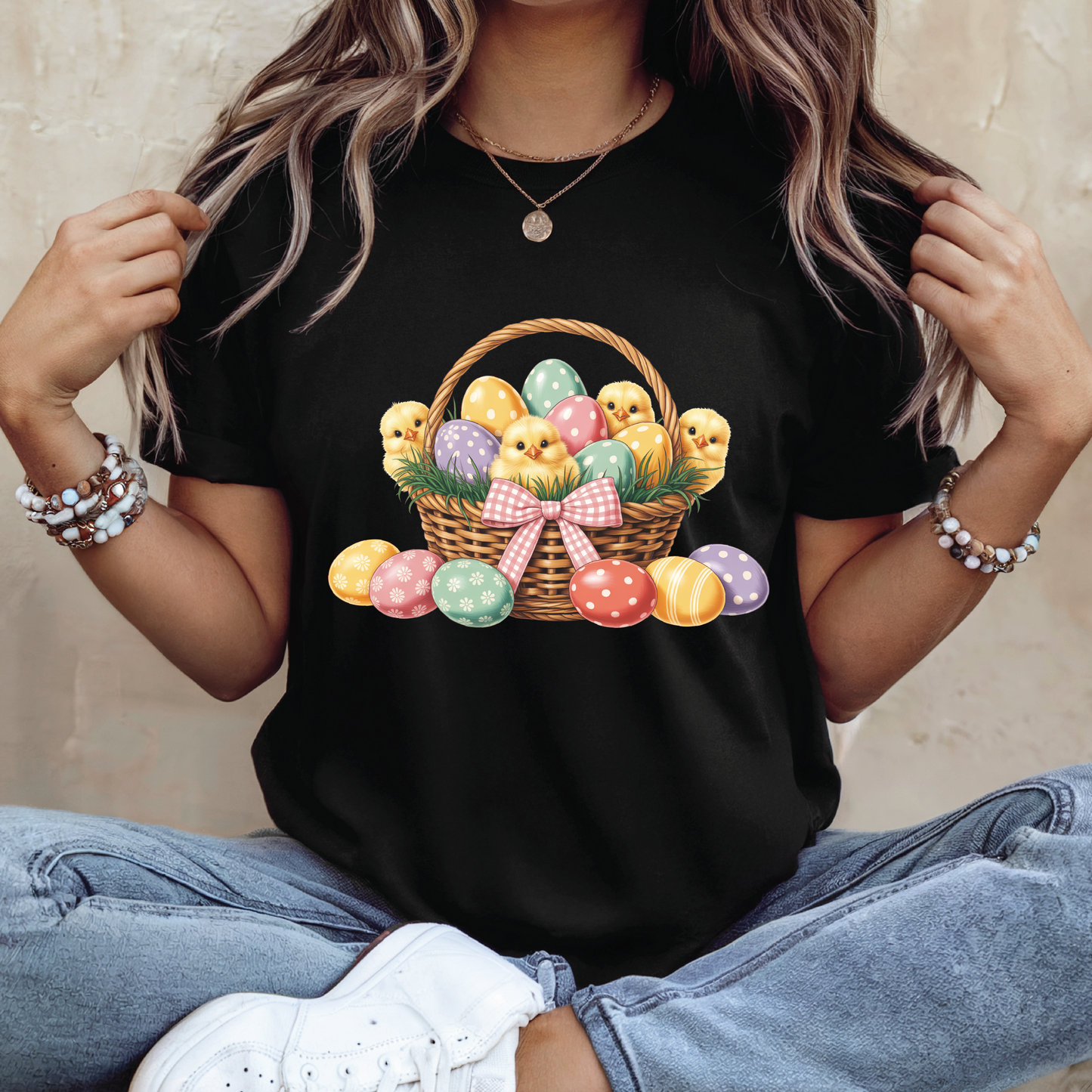 Cute Chicks & easter Eggs Shirt - Funny Spring Holiday t-shirt