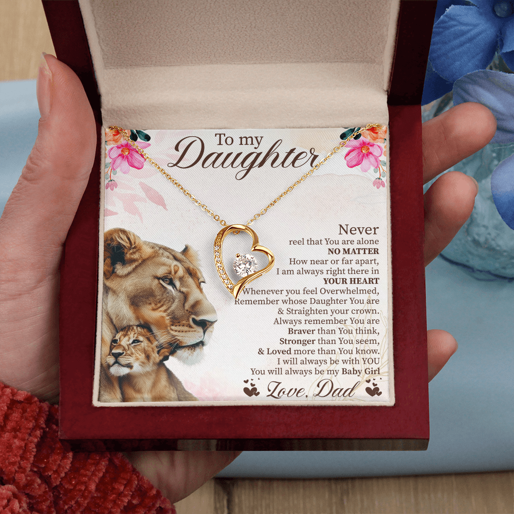 To My Daughter Graduation Gift, Forever Love Necklace for Daughter, Wedding Gift from Parents, Daughter Birthday Present, Soul Daughter Jewelry