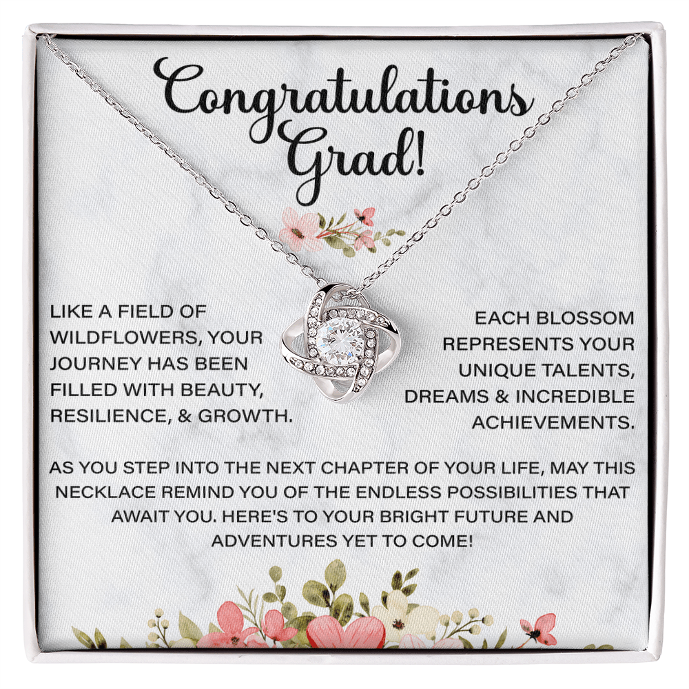 love knot necklace gift for her celebrating graduation and accomplishments