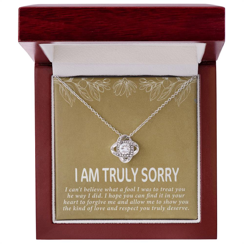 I am truly sorry Love Knot Necklace - Beauty Belliss