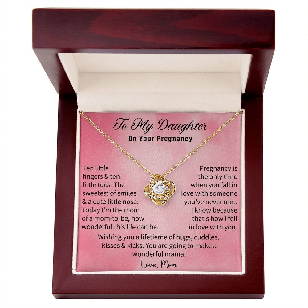 premium quality pregnancy necklace gift for daughter