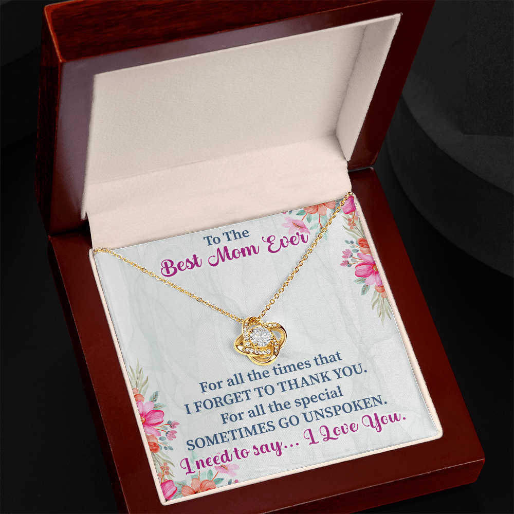 To the best mom ever Love Knot Necklace - Beauty Belliss