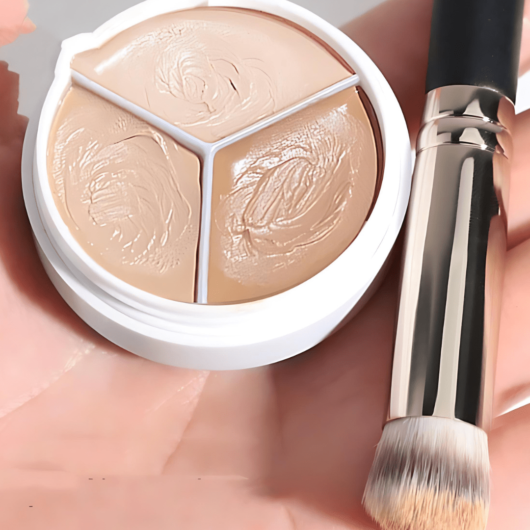 Waterproof Three - Color Concealer Palette β Full - Coverage & Moisturizing - Beauty Belliss