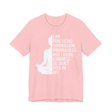 I Am Practicing Compassion So Don’t Piss Me Off T Shirt - Funny Quotes shirt, Sarcastic Quotes