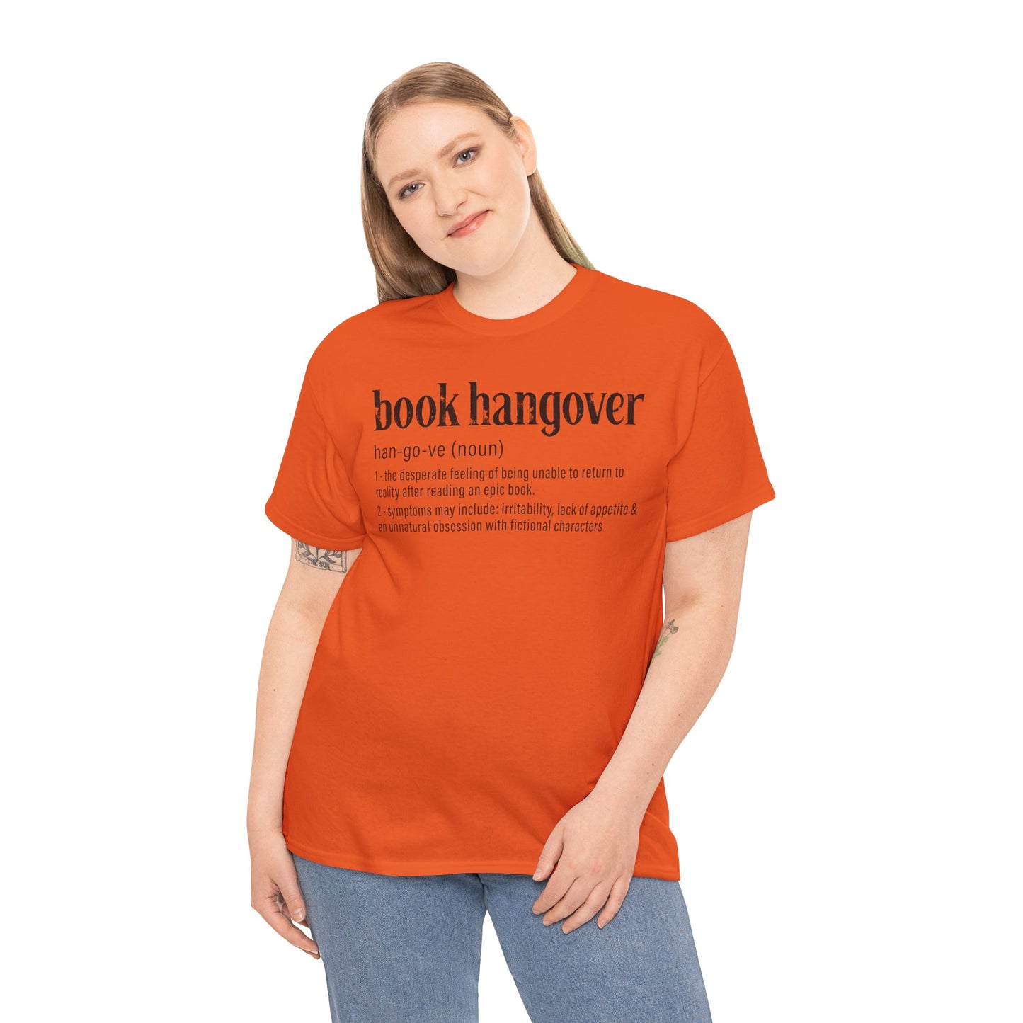 Book Hangover Definition T-Shirt - Literary Reader Tee - Book Lover Quote Tee for Readers