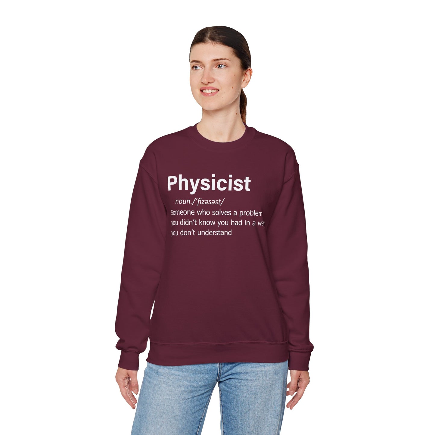 Physicist Definition Sweatshirt, Science Humor, Gift for Physics Lovers — Funny Scientist Gifts for Physicists