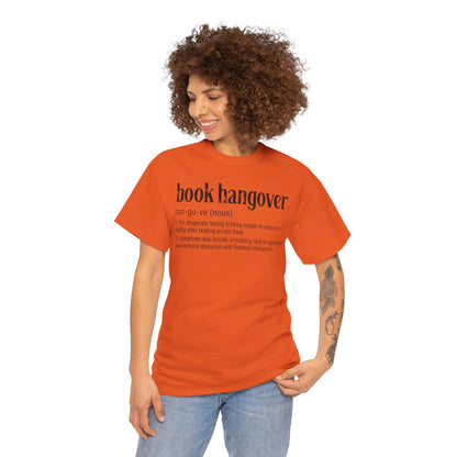 Book Hangover Definition T-Shirt - Literary Reader Tee - Book Lover Quote Tee for Readers