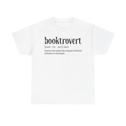 Booktrovert Definition Tee – "booktrovert" Literary Reader T‑Shirt