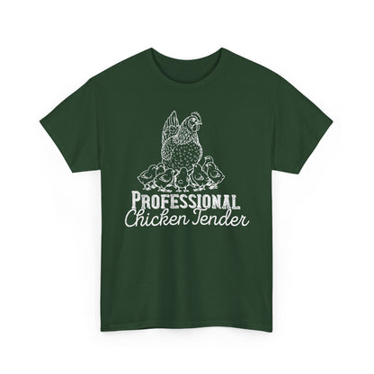 Professional Chicken Tender T-Shirt — Hen & Chicks Farm Tee, Funny Chicken Quotes T Shirt, Gift for Poultry Lovers