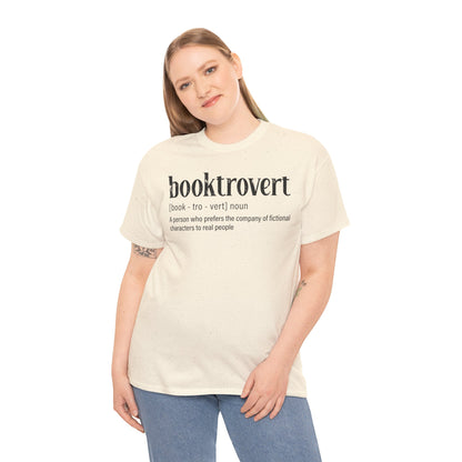 Booktrovert Definition Tee – "booktrovert" Literary Reader T‑Shirt