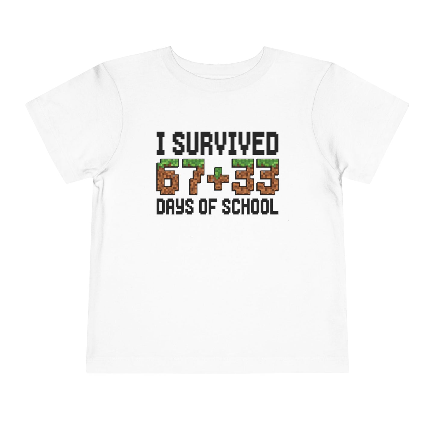 I Survived 67+33 Days of School - End-of-Year Graduation Shirt, School Humor T Shirt