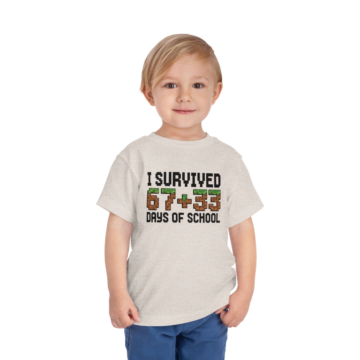 I Survived 67+33 Days of School - End-of-Year Graduation Shirt, School Humor T Shirt