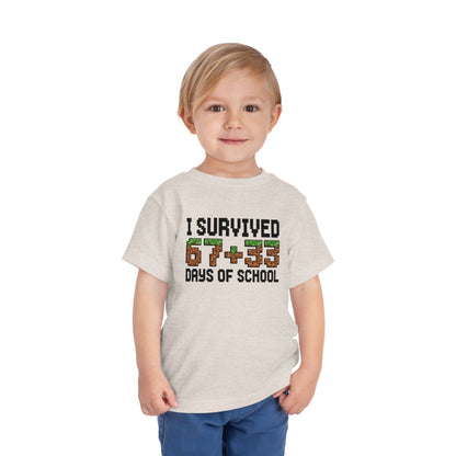 I Survived 67+33 Days of School - End-of-Year Graduation Shirt, School Humor T Shirt
