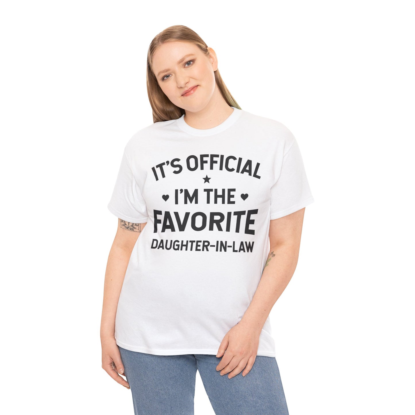 It’s Official I’m the Favorite Daughter in Law T Shirt, Funny Family Quote Gift Tee, Daughter in Law Humor T Shirt