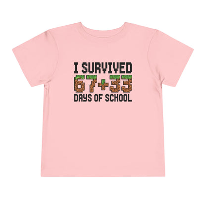 I Survived 67+33 Days of School - End-of-Year Graduation Shirt, School Humor T Shirt