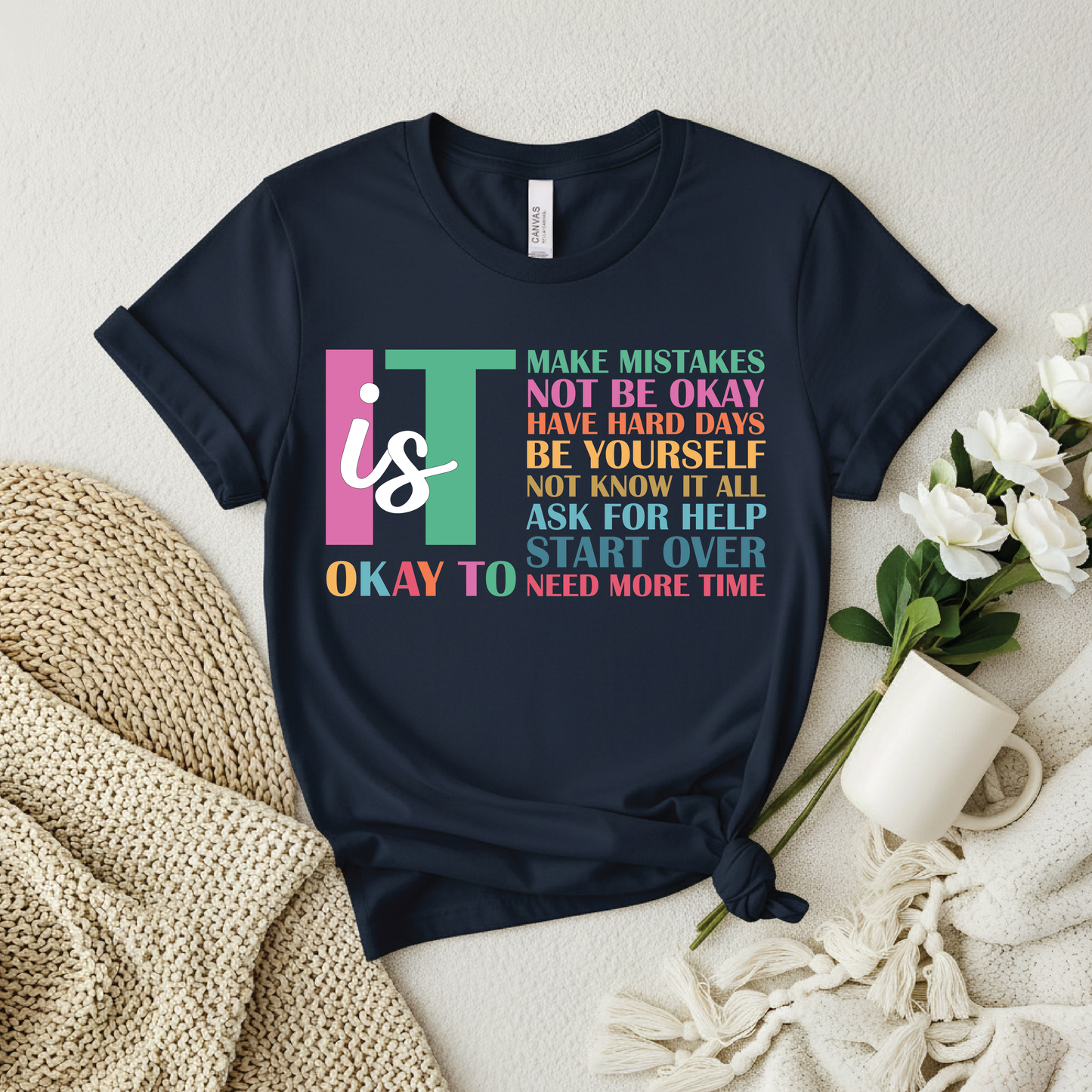 Mental Health Awareness T-Shirt - It’s Okay shirt, Encouragement quotes shirt