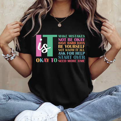 Mental Health Awareness T-Shirt - It’s Okay shirt, Encouragement quotes shirt