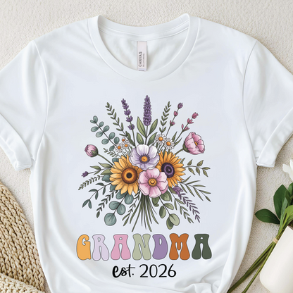 Grandma est. 2026 Shirt - Funny Gift for Grandma, Grandma Life, Loving Grandmother Appreciation