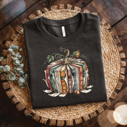 Book Pumpkin Shirt - Autumn Reading Book Lover t-shirt, Fall shirt, Cozy Fall Reader Bookworm