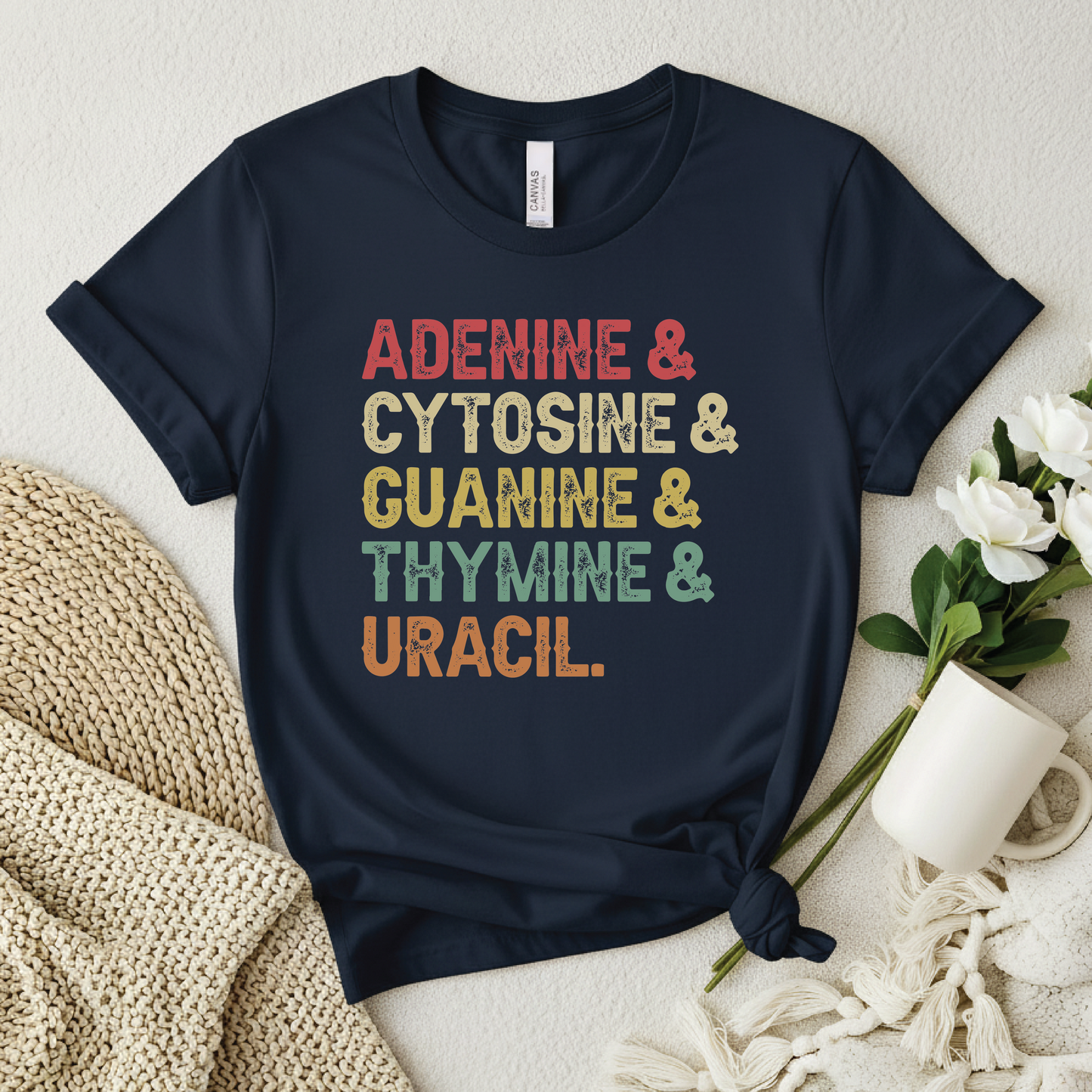 Nucleic Acid Bases t-shirt - Adenine & Cytosine & Guanine & Thymine & Uracil shirt