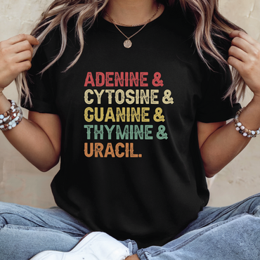 Nucleic Acid Bases t-shirt - Adenine & Cytosine & Guanine & Thymine & Uracil shirt