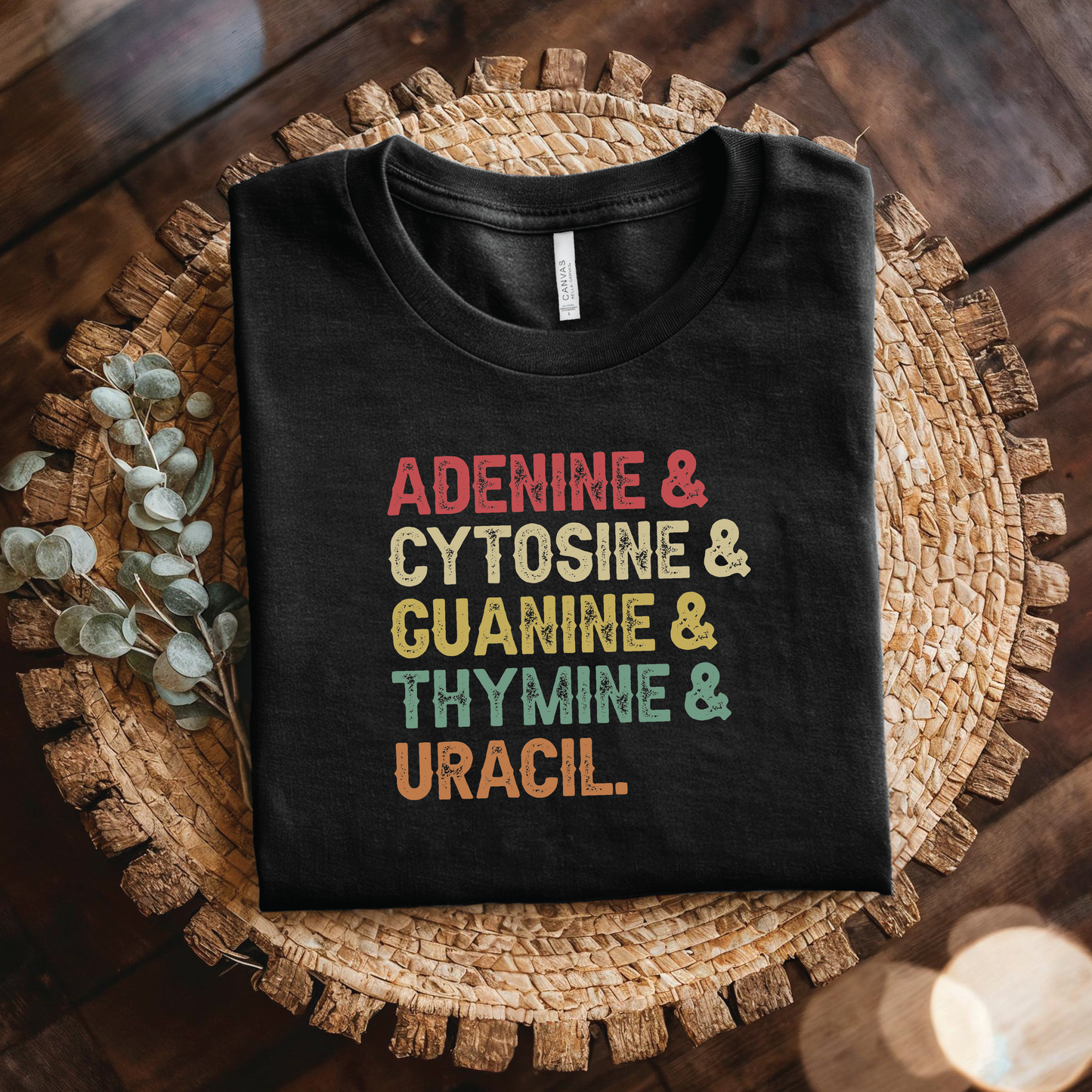 Nucleic Acid Bases t-shirt - Adenine & Cytosine & Guanine & Thymine & Uracil shirt