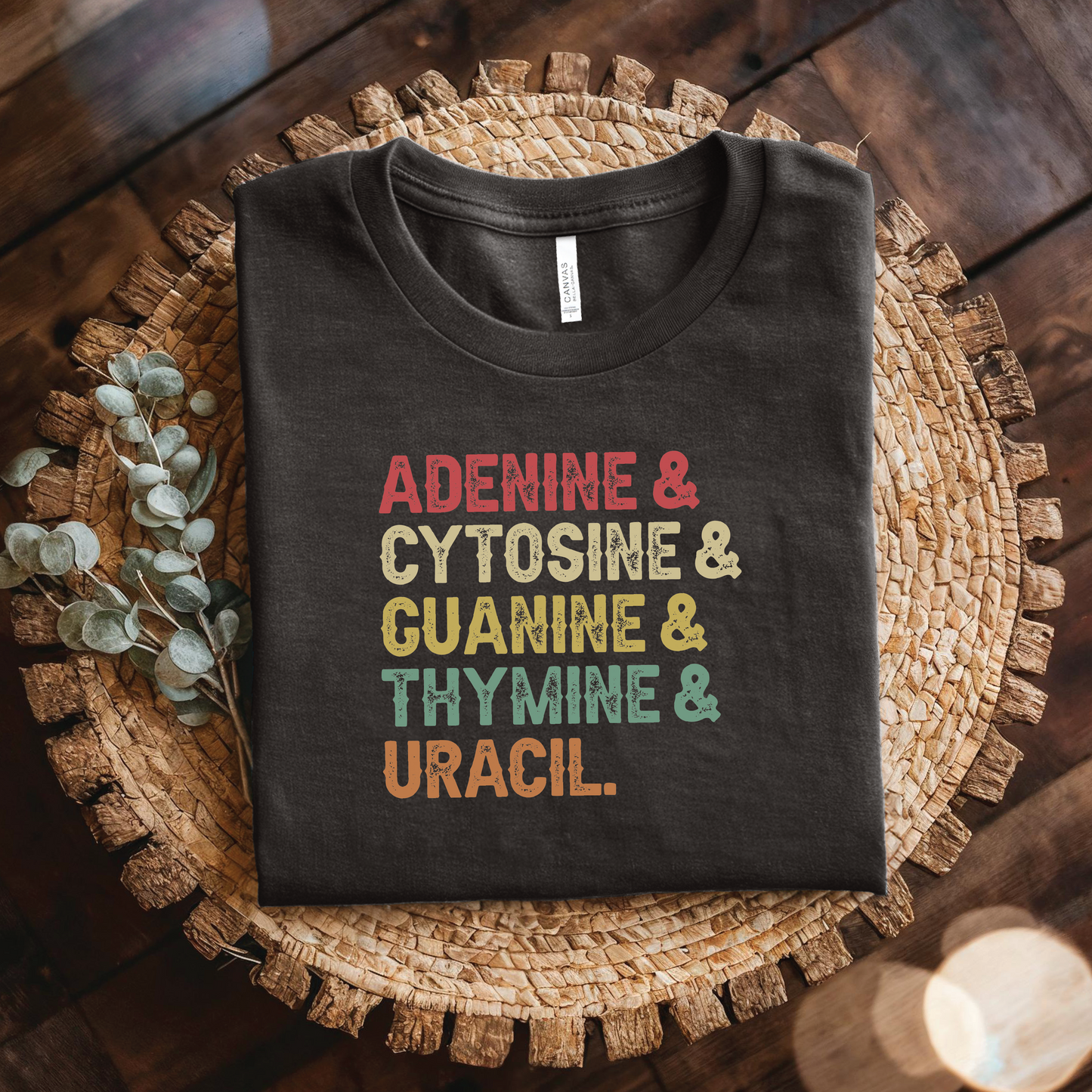 Nucleic Acid Bases t-shirt - Adenine & Cytosine & Guanine & Thymine & Uracil shirt