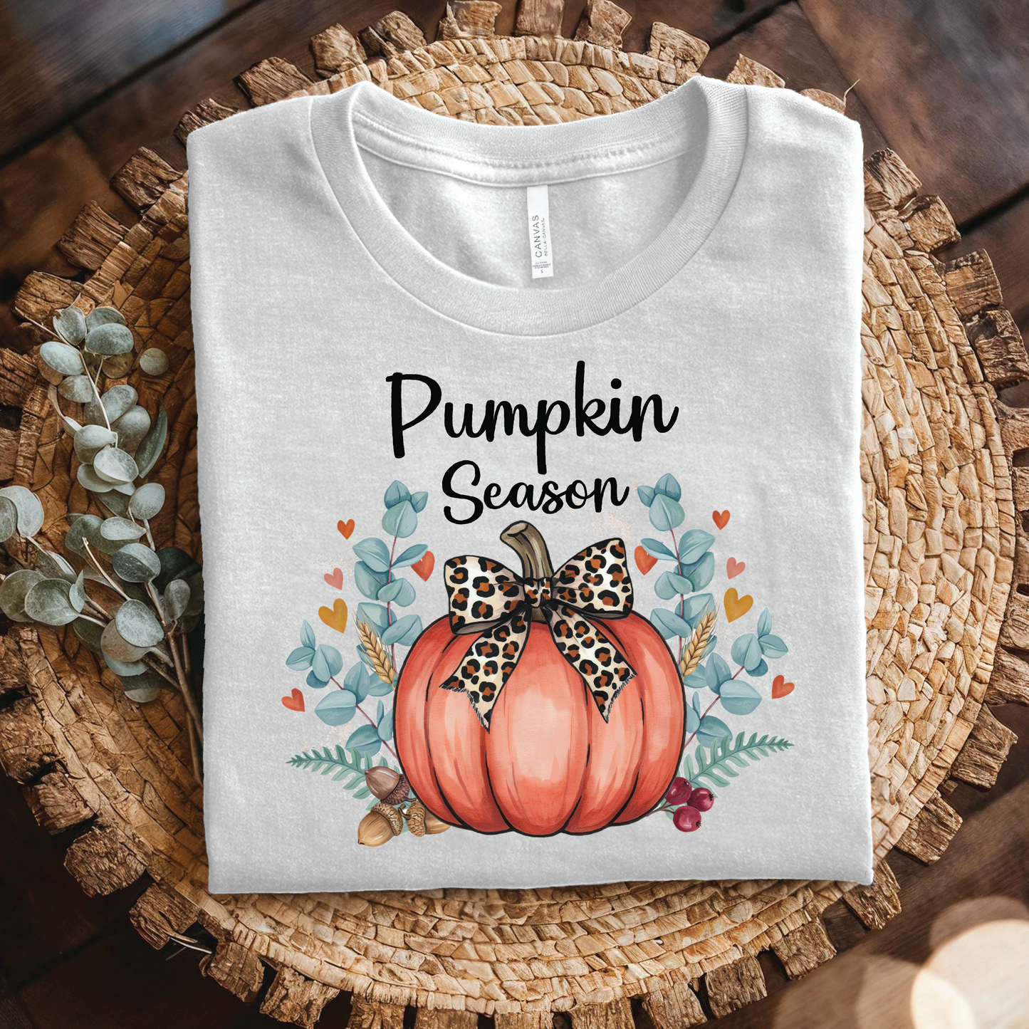 Pumpkin Season T-Shirt - Floral Pumpkin Fall Shirt, Cozy Autumn Halloween Fall