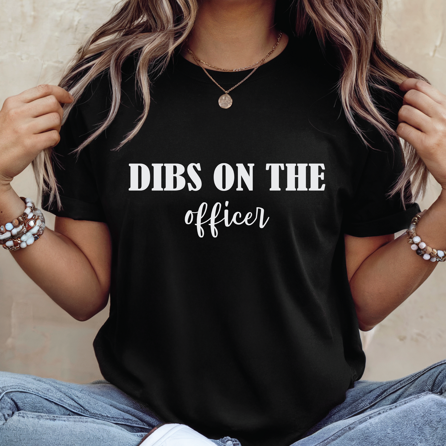 Dibs On The Officer T-Shirt - Funny Couple/Police Proposal Shirt