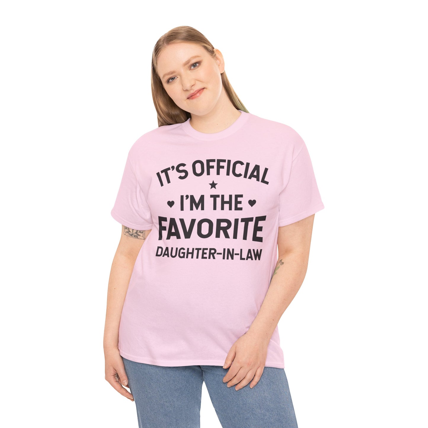 It’s Official I’m the Favorite Daughter in Law T Shirt, Funny Family Quote Gift Tee, Daughter in Law Humor T Shirt