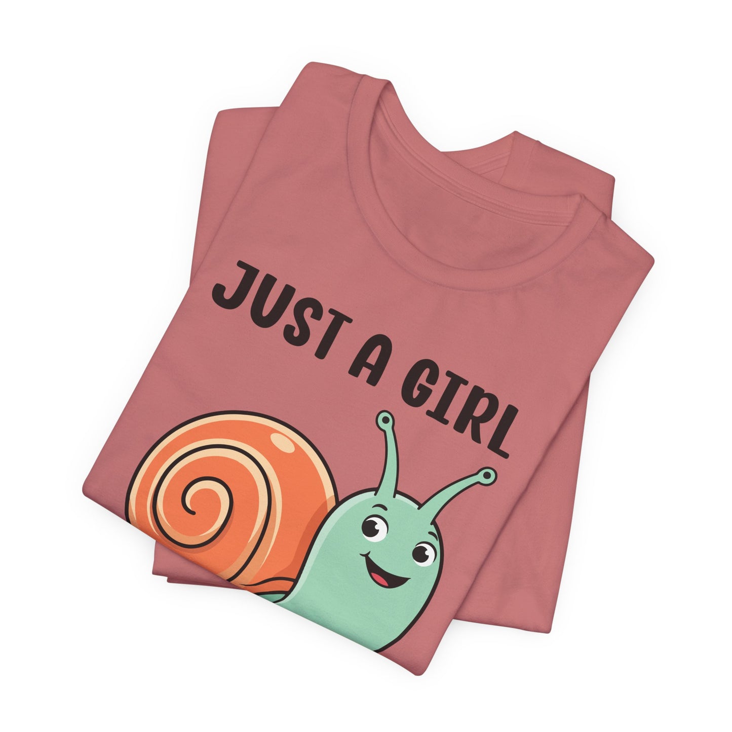 Snail Lover T-Shirt - Just a Girl Who Loves Snails shirt, Snail quotes