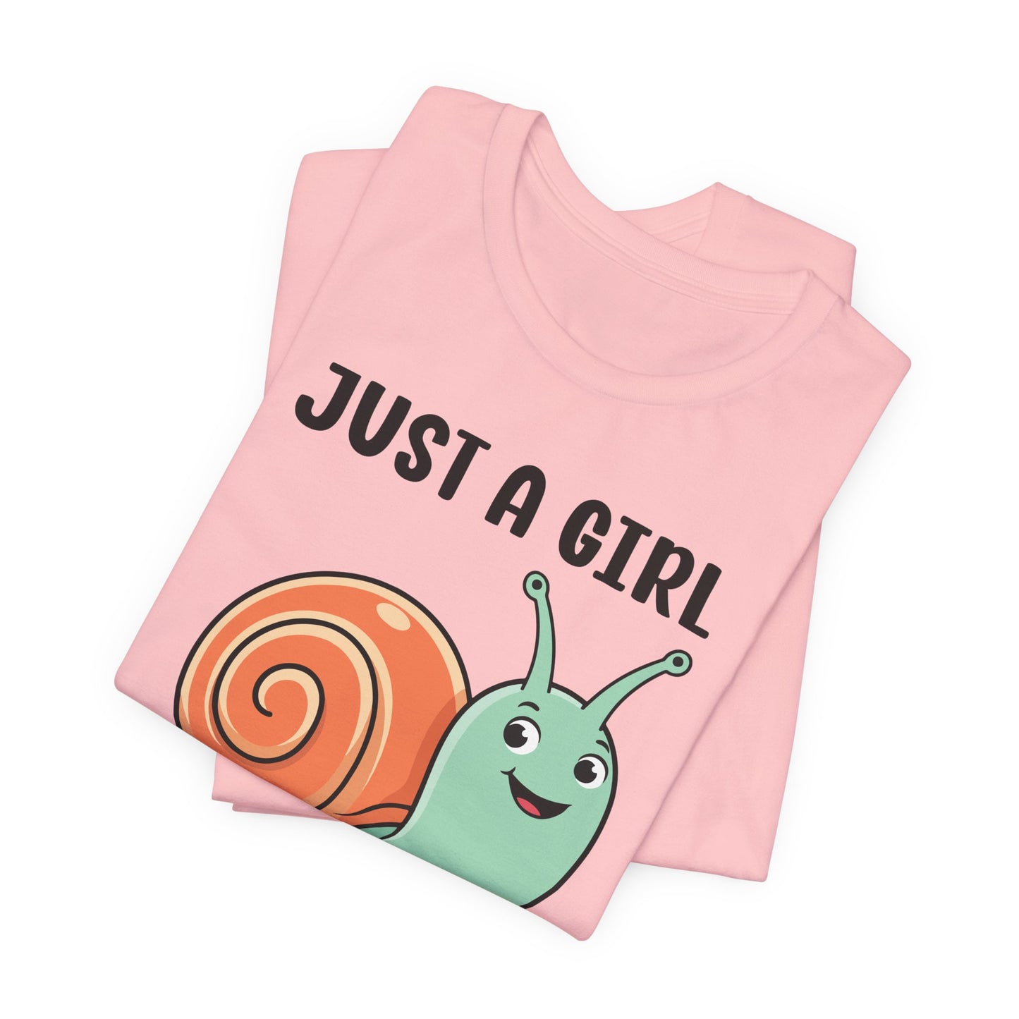 Snail Lover T-Shirt - Just a Girl Who Loves Snails shirt, Snail quotes