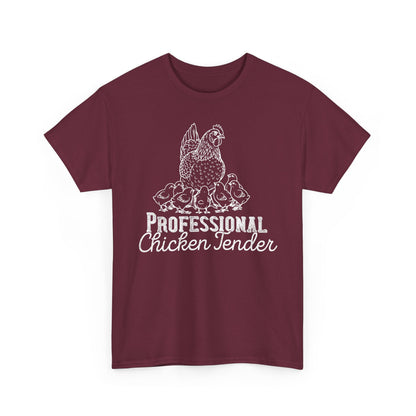 Professional Chicken Tender T-Shirt — Hen & Chicks Farm Tee, Funny Chicken Quotes T Shirt, Gift for Poultry Lovers
