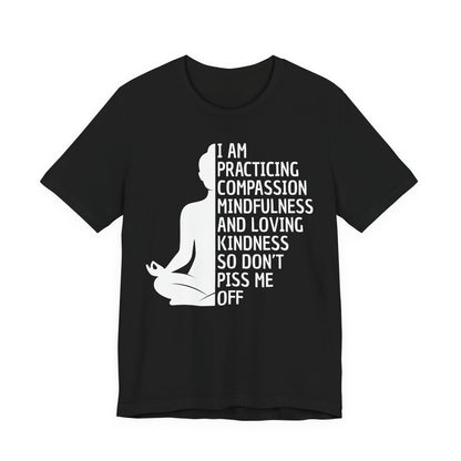 I Am Practicing Compassion So Don’t Piss Me Off T Shirt - Funny Quotes shirt, Sarcastic Quotes