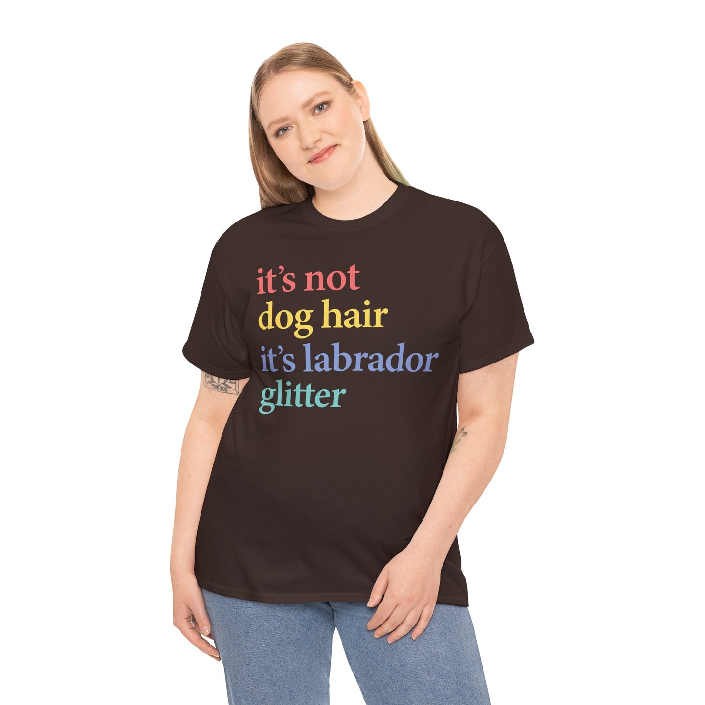 Labrador Glitter T-Shirt - it's not dog hair it's labrador glitter shirt, Funny Pet Owner T Shirt