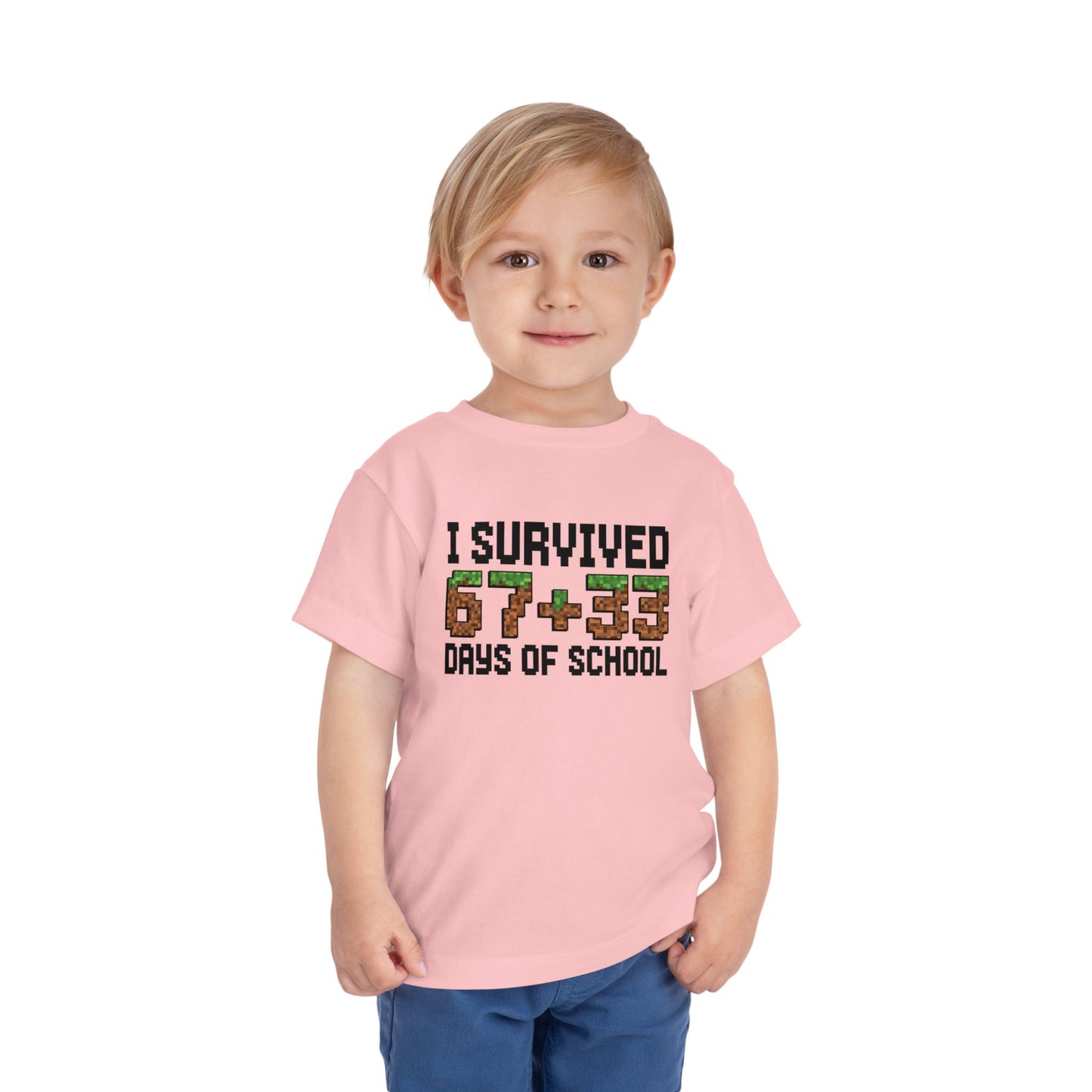 I Survived 67+33 Days of School - End-of-Year Graduation Shirt, School Humor T Shirt