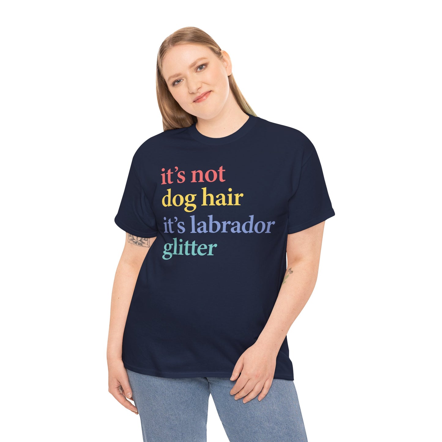 Labrador Glitter T-Shirt - it's not dog hair it's labrador glitter shirt, Funny Pet Owner T Shirt