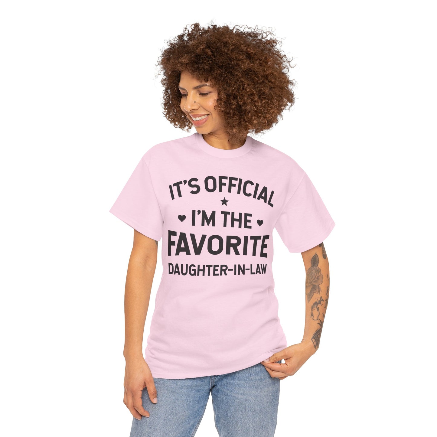 It’s Official I’m the Favorite Daughter in Law T Shirt, Funny Family Quote Gift Tee, Daughter in Law Humor T Shirt