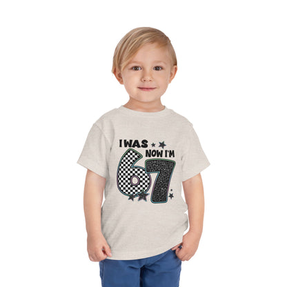 I Was 6 Now I’m 7” Birthday Shirt - Kids Party Gift t-shirt, Funny Kids Celebration