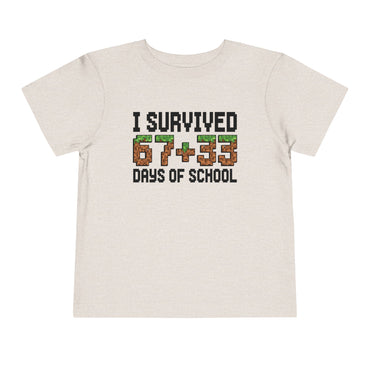 I Survived 67+33 Days of School - End-of-Year Graduation Shirt, School Humor T Shirt