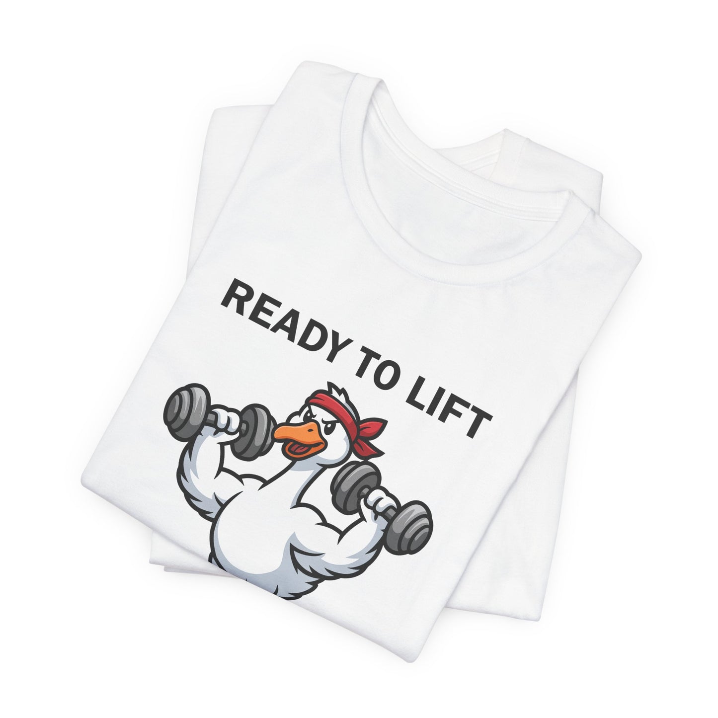 Ready to Lift Serious Goose Weightlifting t-Shirt, Funny Gym shirt, Funny Fitness Animal