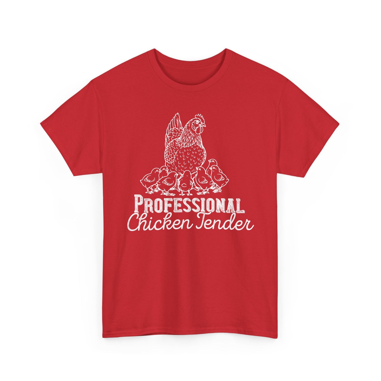 Professional Chicken Tender T-Shirt — Hen & Chicks Farm Tee, Funny Chicken Quotes T Shirt, Gift for Poultry Lovers