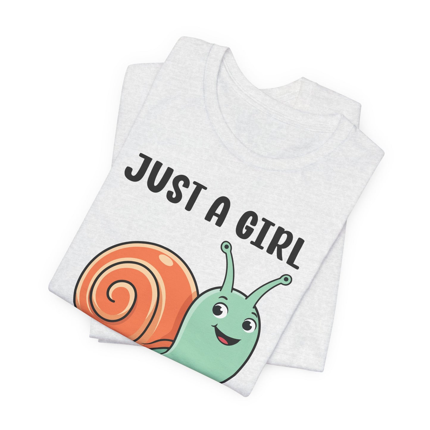 Snail Lover T-Shirt - Just a Girl Who Loves Snails shirt, Snail quotes