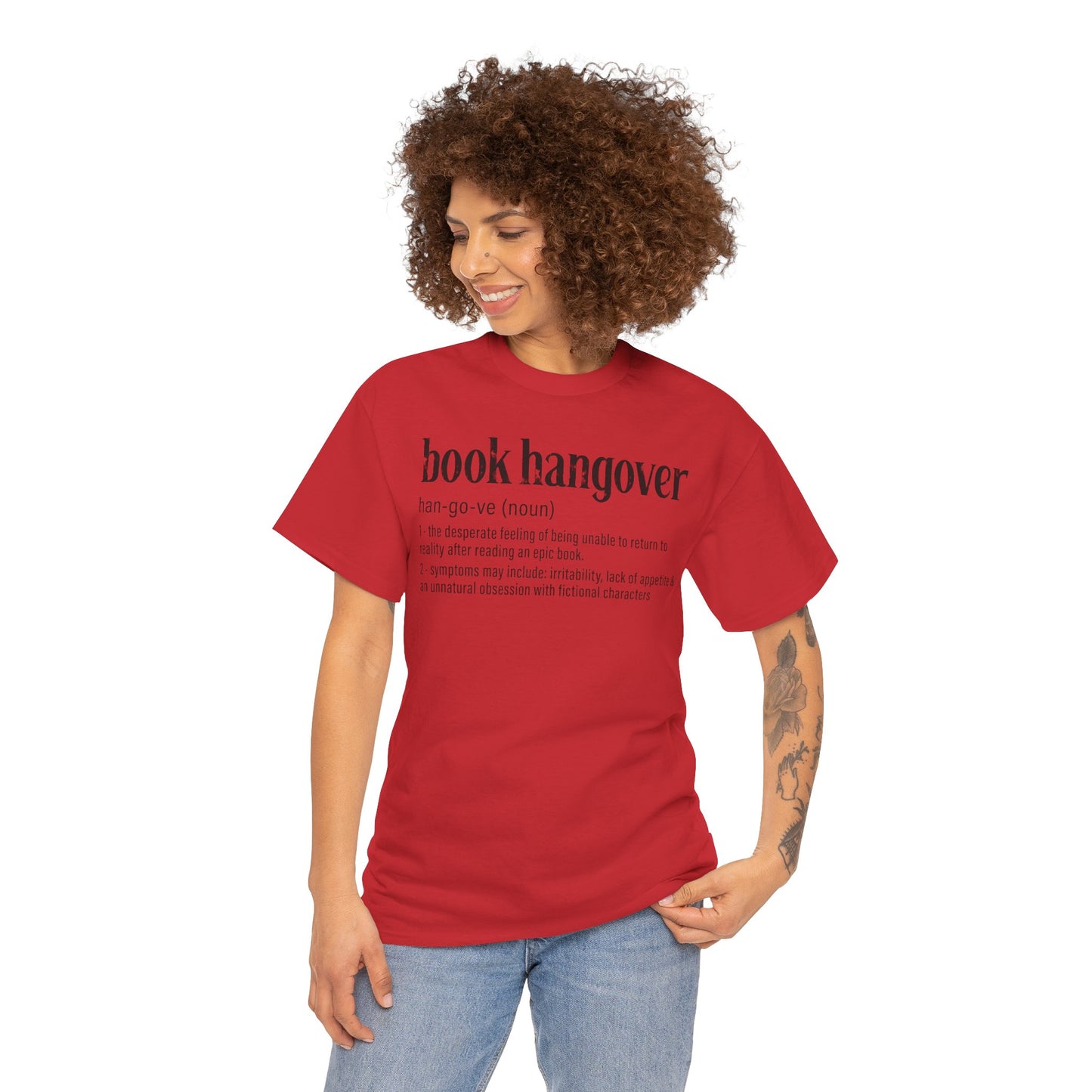 Book Hangover Definition T-Shirt - Literary Reader Tee - Book Lover Quote Tee for Readers