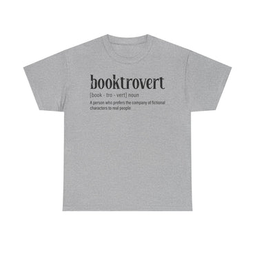 Booktrovert Definition Tee – "booktrovert" Literary Reader T‑Shirt