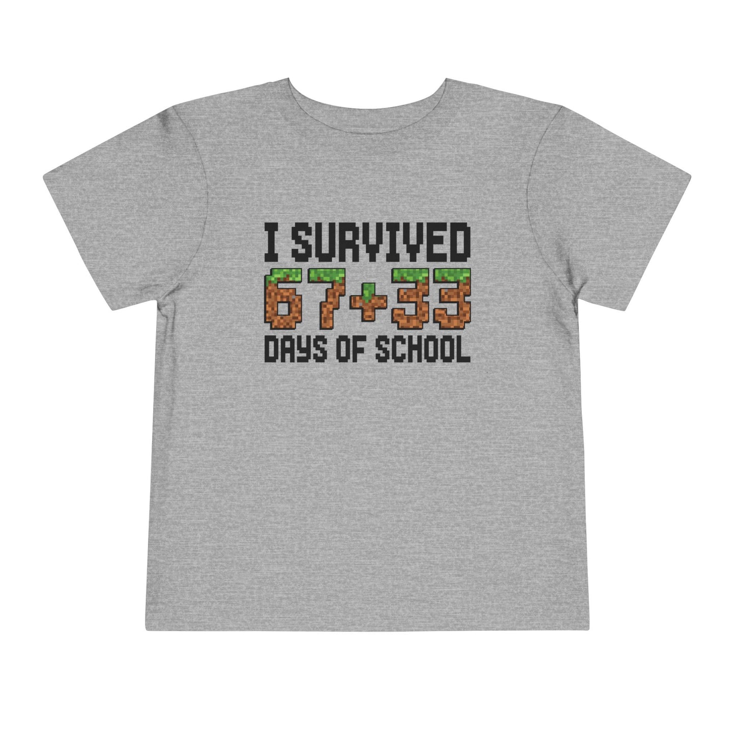 I Survived 67+33 Days of School - End-of-Year Graduation Shirt, School Humor T Shirt