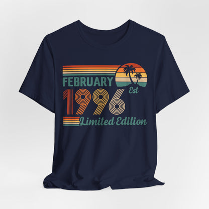 February 1996 Limited Edition shirt - Retro Vintage Birthday T‑Shirt, Classic Birthday Gift