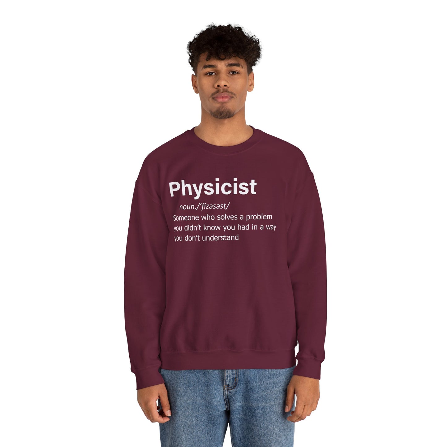 Physicist Definition Sweatshirt, Science Humor, Gift for Physics Lovers — Funny Scientist Gifts for Physicists