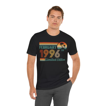 February 1996 Limited Edition shirt - Retro Vintage Birthday T‑Shirt, Classic Birthday Gift