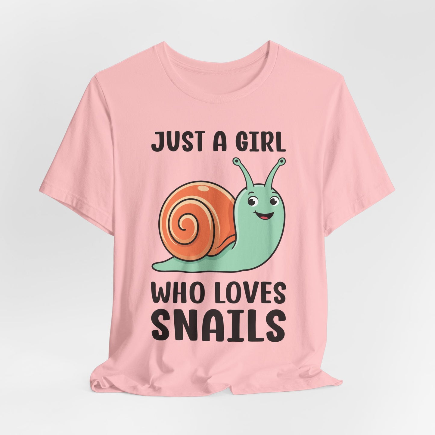 Snail Lover T-Shirt - Just a Girl Who Loves Snails shirt, Snail quotes